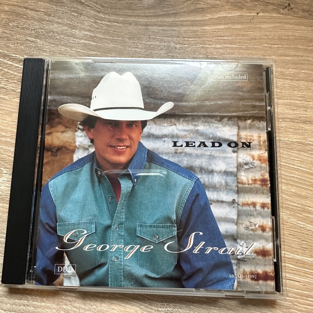 George Strait "Lead On" CD - Teal & Navy Cover